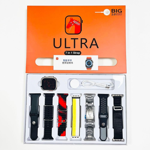 Reloj Ultra 7 En 1 Negro.
